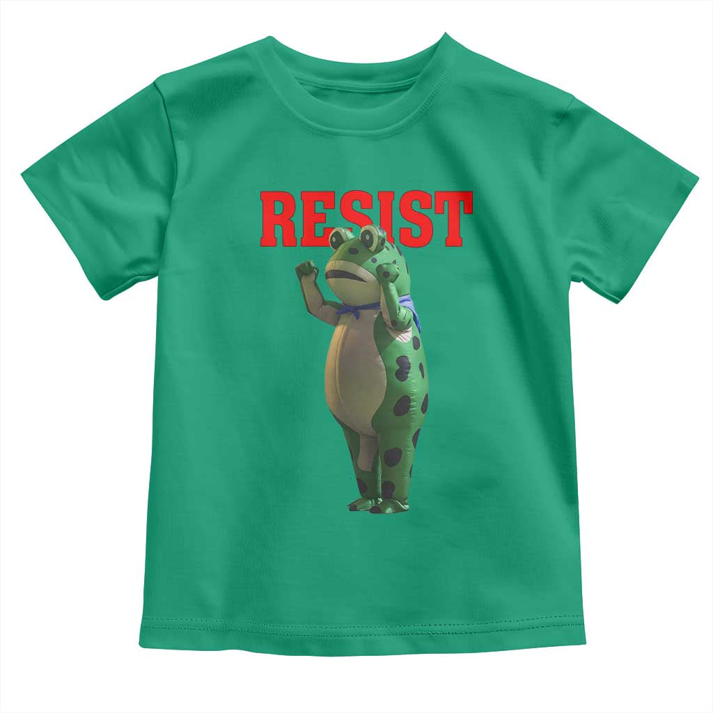Funny Inflatable Portland Frog Resist Toddler T Shirt Freedom Protest TS02 Irish Green Print Your Wear
