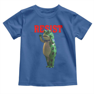 Funny Inflatable Portland Frog Resist Toddler T Shirt Freedom Protest TS02 Royal Blue Print Your Wear
