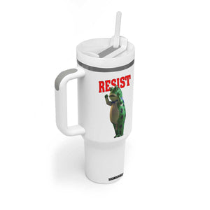 Funny Inflatable Portland Frog Resist Tumbler With Handle Freedom Protest TS02 Print Your Wear