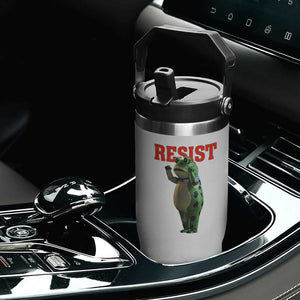 Funny Inflatable Portland Frog Resist Flip Straw Tumbler Freedom Protest TS02 Print Your Wear
