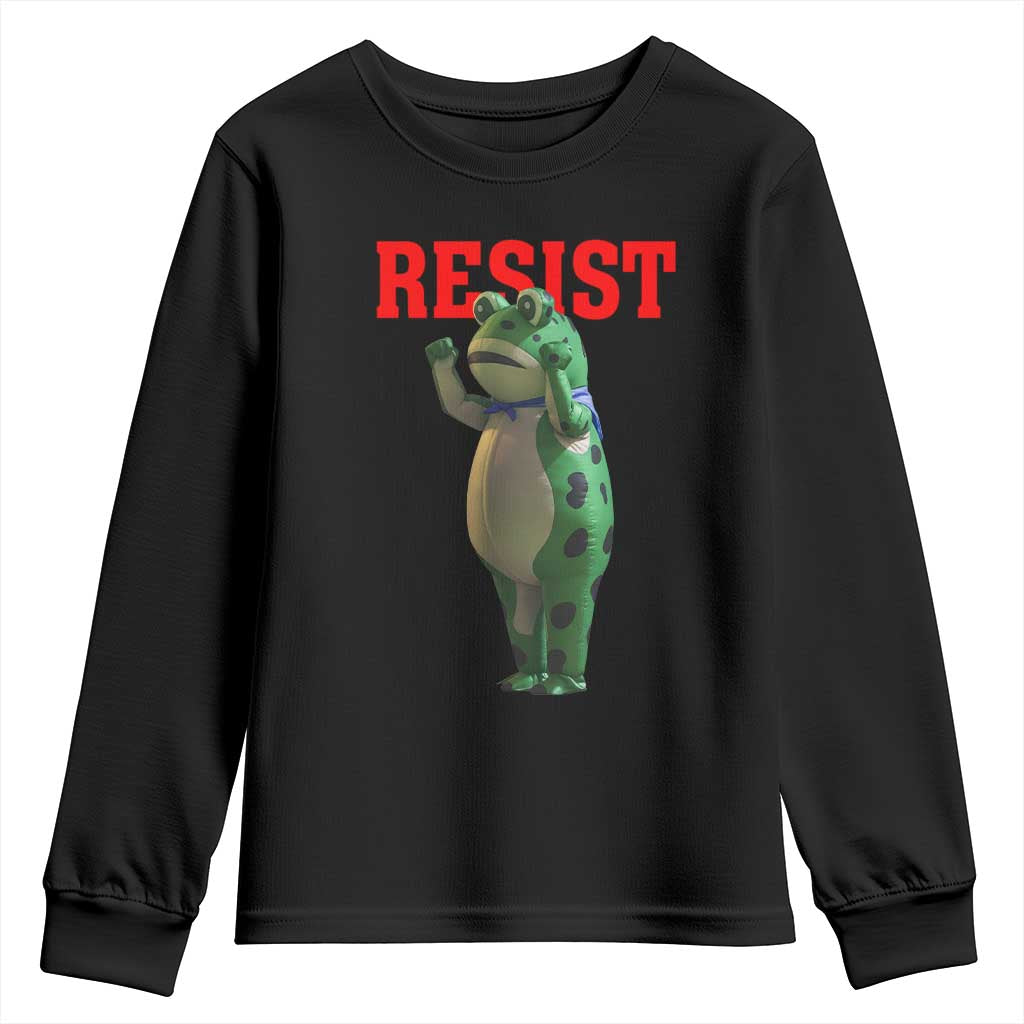 Funny Inflatable Portland Frog Resist Youth Sweatshirt Freedom Protest TS02 Black Print Your Wear