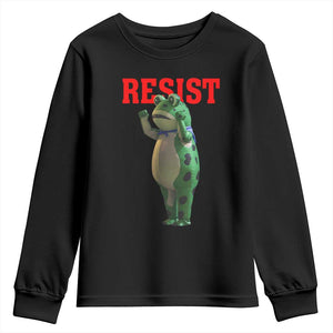 Funny Inflatable Portland Frog Resist Youth Sweatshirt Freedom Protest TS02 Black Print Your Wear