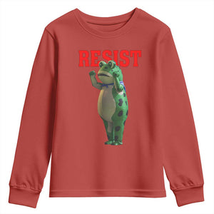 Funny Inflatable Portland Frog Resist Youth Sweatshirt Freedom Protest TS02 Red Print Your Wear