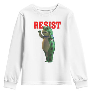Funny Inflatable Portland Frog Resist Youth Sweatshirt Freedom Protest TS02 White Print Your Wear