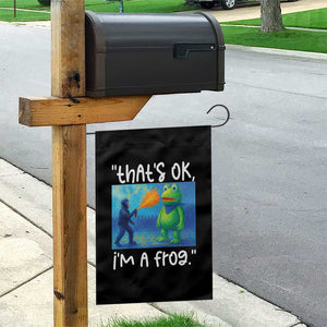 Funny Portland Frog Protest Garden Flag Thats OK Im A Frog Pepper Spray TS02 Print Your Wear