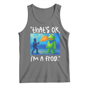 Funny Portland Frog Protest Tank Top Thats OK Im A Frog Pepper Spray - Print Your Wear