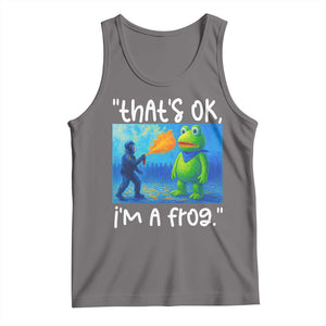 Funny Portland Frog Protest Tank Top Thats OK Im A Frog Pepper Spray - Print Your Wear