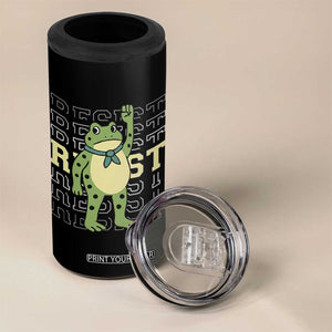 Resist Raised Fist Frog 4 in 1 Can Cooler Tumbler Portland Protest Freedom Fighter TS02 Print Your Wear
