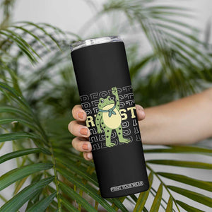Resist Raised Fist Frog Skinny Tumbler Portland Protest Freedom Fighter TS02 Print Your Wear