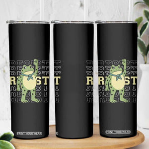 Resist Raised Fist Frog Skinny Tumbler Portland Protest Freedom Fighter TS02 Print Your Wear
