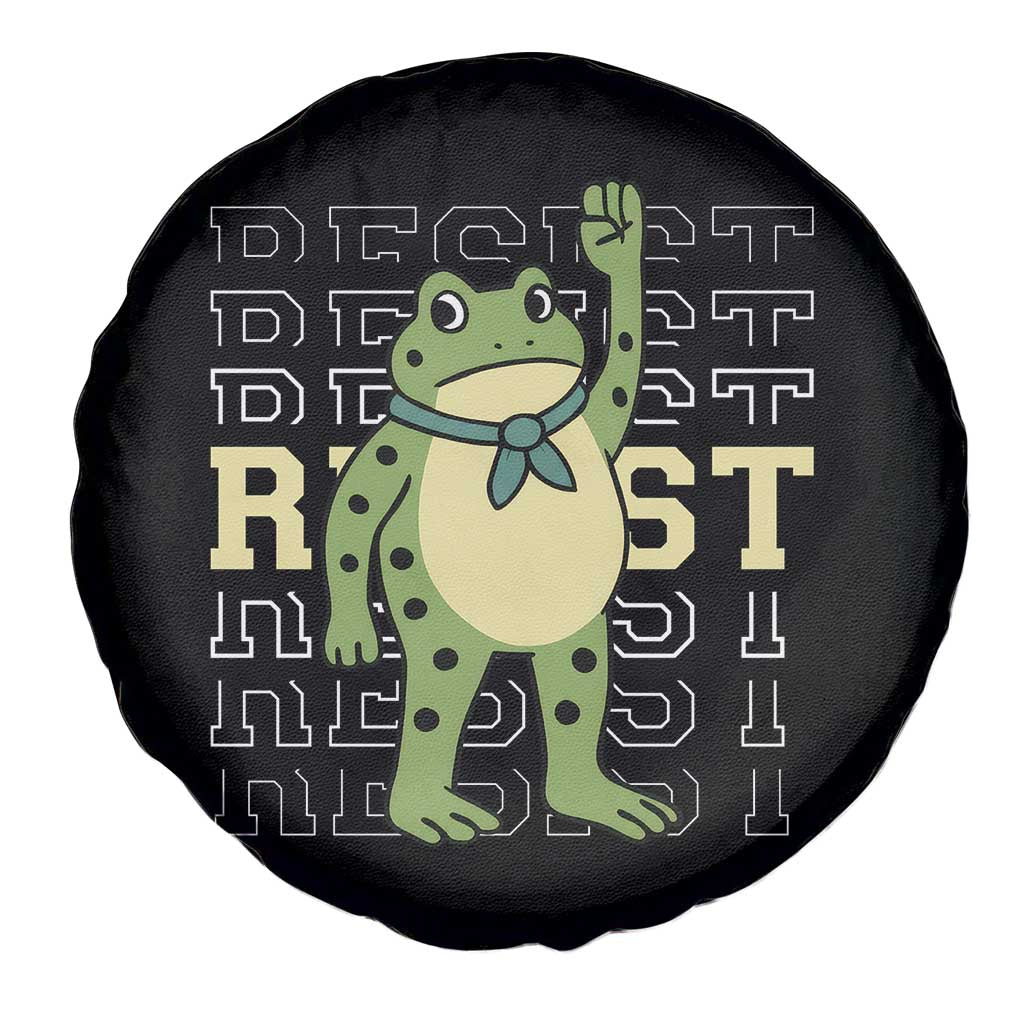 Resist Raised Fist Frog Spare Tire Cover Portland Protest Freedom Fighter TS02 Print Your Wear