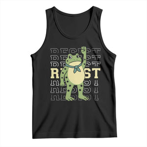Resist Raised Fist Frog Tank Top Portland Protest Freedom Fighter - Print Your Wear