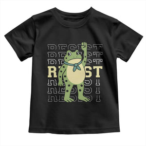 Resist Raised Fist Frog Toddler T Shirt Portland Protest Freedom Fighter TS02 Black Print Your Wear