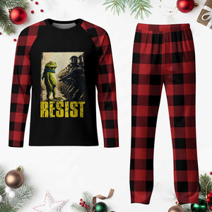 Resist Frog Plaid Pajama Set Stand Against Free Portland Protest TS02 Buffalo Plaid Print Your Wear