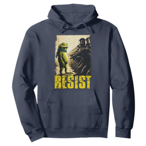Resist Frog Hoodie Stand Against Free Portland Protest TS02 Navy Print Your Wear