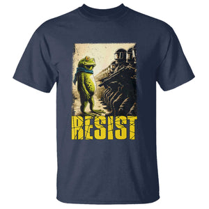 Resist Frog T Shirt Stand Against Free Portland Protest TS02 Navy Print Your Wear