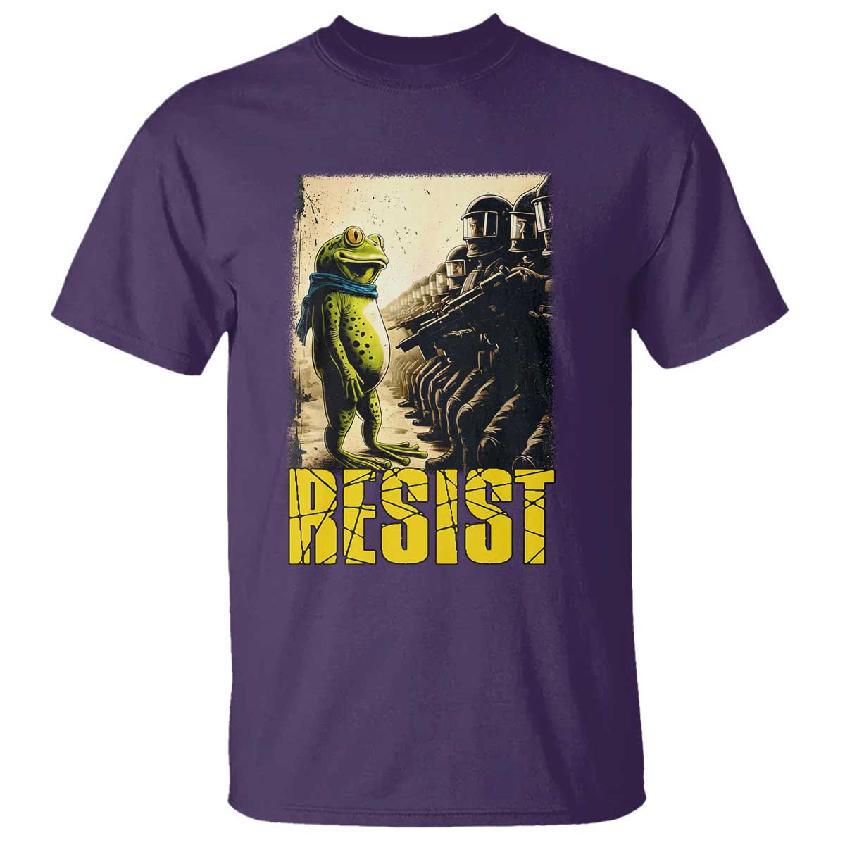 Resist Frog T Shirt Stand Against Free Portland Protest TS02 Purple Print Your Wear