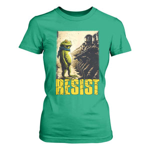 Resist Frog T Shirt For Women Stand Against Free Portland Protest TS02 Irish Green Print Your Wear