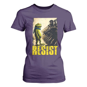 Resist Frog T Shirt For Women Stand Against Free Portland Protest TS02 Purple Print Your Wear