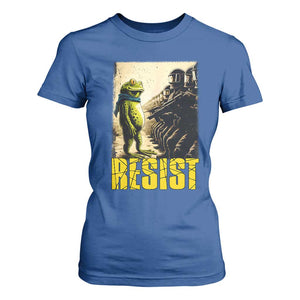 Resist Frog T Shirt For Women Stand Against Free Portland Protest TS02 Royal Blue Print Your Wear