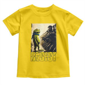 Resist Frog Toddler T Shirt Stand Against Free Portland Protest TS02 Daisy Print Your Wear