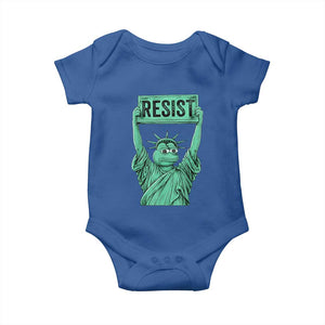 Funny Liberty Frog Meme Resist Baby Onesie Portland Frogs Protest Freedom Fighter TS02 Royal Blue Print Your Wear