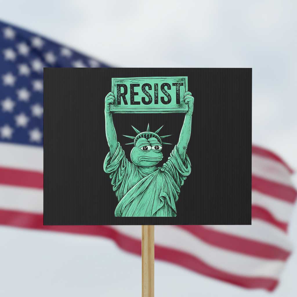 Funny Liberty Frog Meme Resist Protest Sign Portland Frogs Protest Freedom Fighter TS02 Horizontal 18