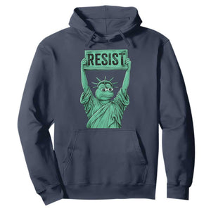 Funny Liberty Frog Meme Resist Hoodie Portland Frogs Protest Freedom Fighter TS02 Navy Print Your Wear