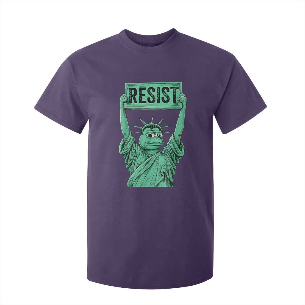 Funny Liberty Frog Meme Resist T Shirt For Kid Portland Frogs Protest Freedom Fighter TS02 Purple Print Your Wear