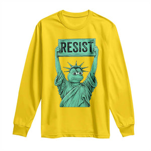 Funny Liberty Frog Meme Resist Long Sleeve Shirt Portland Frogs Protest Freedom Fighter TS02 Daisy Print Your Wear