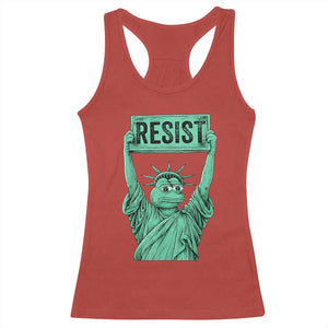 Funny Liberty Frog Meme Resist Racerback Tank Top Portland Frogs Protest Freedom Fighter TS02 Red Print Your Wear