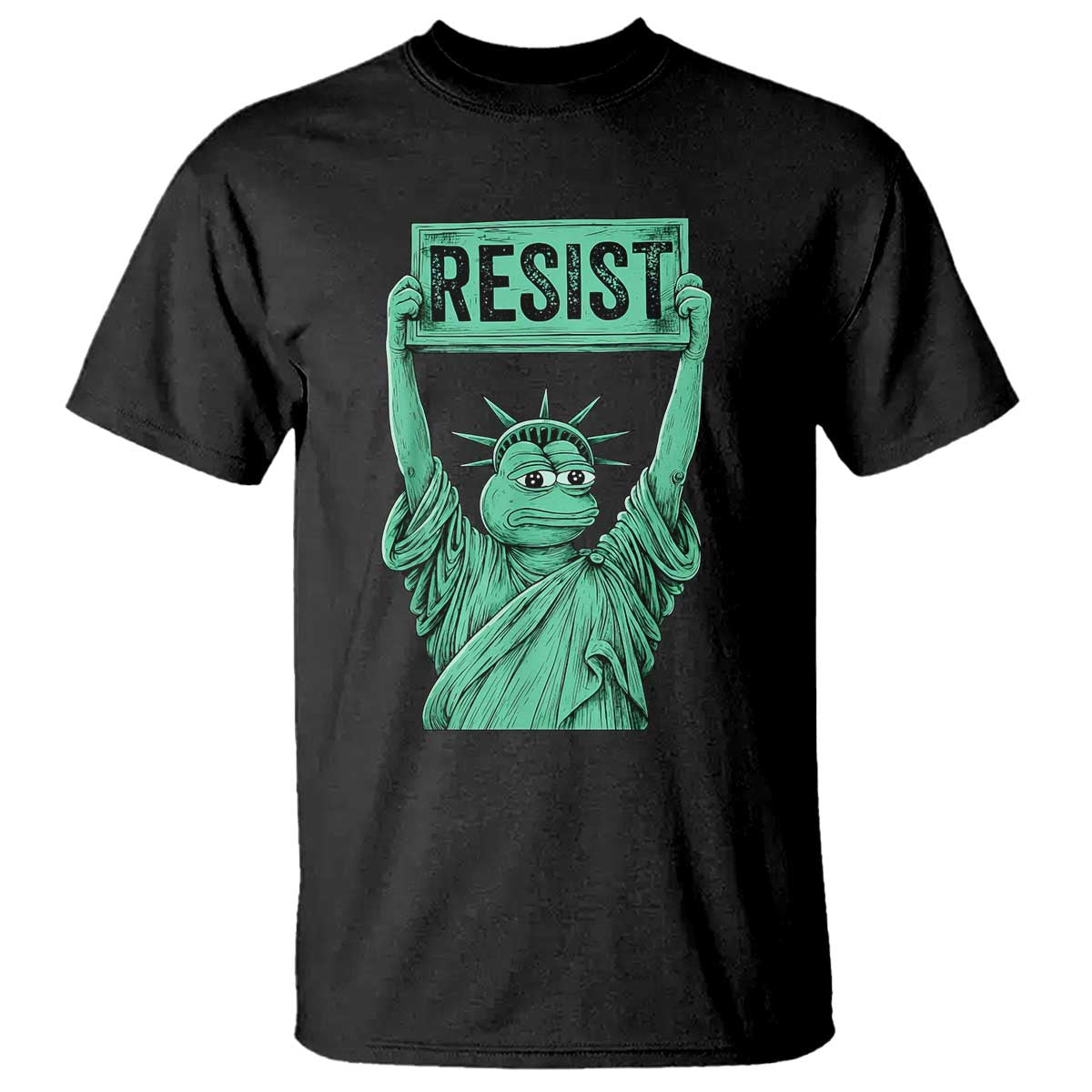 Funny Liberty Frog Meme Resist T Shirt Portland Frogs Protest Freedom Fighter TS02 Black Print Your Wear