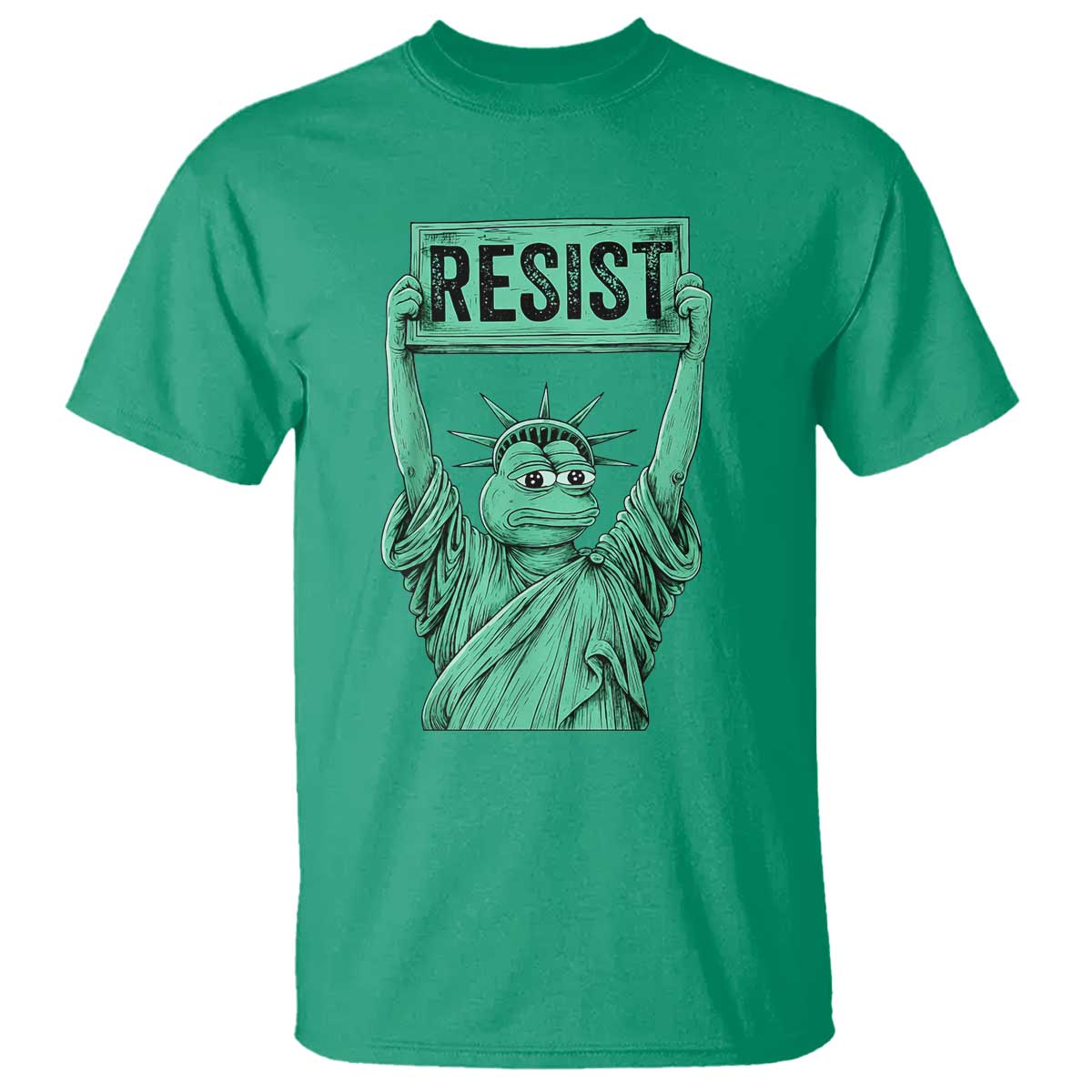 Funny Liberty Frog Meme Resist T Shirt Portland Frogs Protest Freedom Fighter TS02 Irish Green Print Your Wear