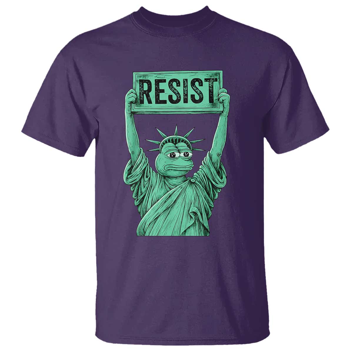 Funny Liberty Frog Meme Resist T Shirt Portland Frogs Protest Freedom Fighter TS02 Purple Print Your Wear