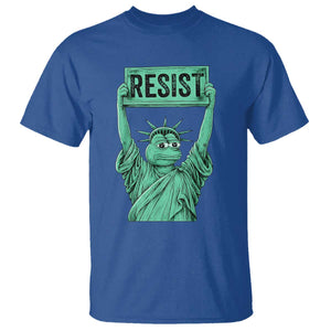 Funny Liberty Frog Meme Resist T Shirt Portland Frogs Protest Freedom Fighter TS02 Royal Blue Print Your Wear