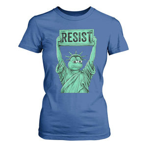 Funny Liberty Frog Meme Resist T Shirt For Women Portland Frogs Protest Freedom Fighter TS02 Royal Blue Print Your Wear