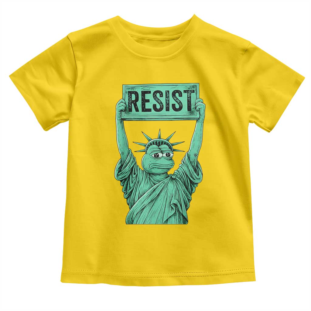 Funny Liberty Frog Meme Resist Toddler T Shirt Portland Frogs Protest Freedom Fighter TS02 Daisy Print Your Wear