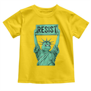 Funny Liberty Frog Meme Resist Toddler T Shirt Portland Frogs Protest Freedom Fighter TS02 Daisy Print Your Wear
