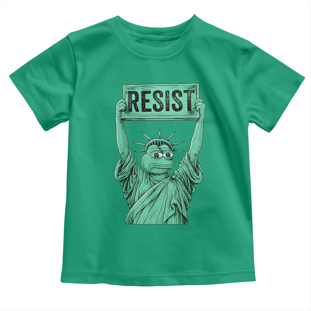 Funny Liberty Frog Meme Resist Toddler T Shirt Portland Frogs Protest Freedom Fighter TS02 Irish Green Print Your Wear