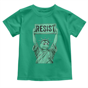 Funny Liberty Frog Meme Resist Toddler T Shirt Portland Frogs Protest Freedom Fighter TS02 Irish Green Print Your Wear