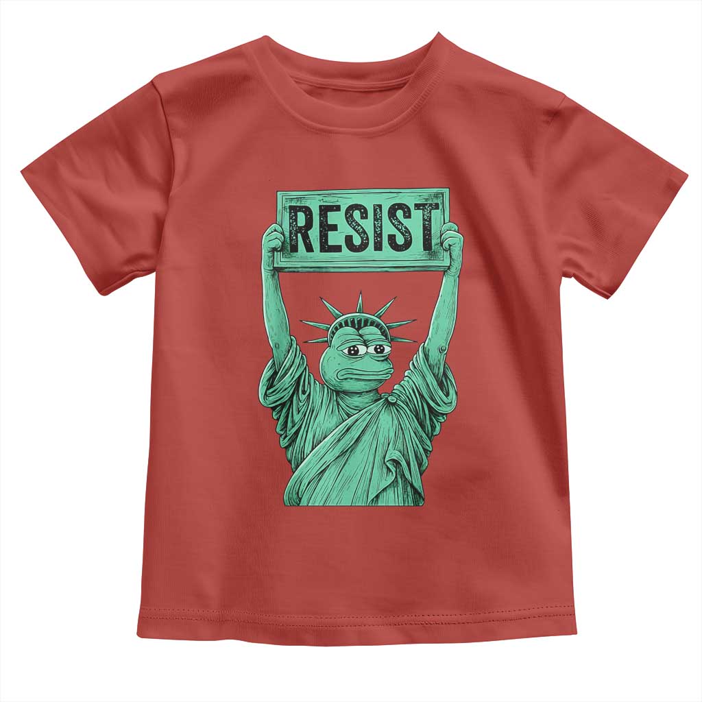 Funny Liberty Frog Meme Resist Toddler T Shirt Portland Frogs Protest Freedom Fighter TS02 Red Print Your Wear