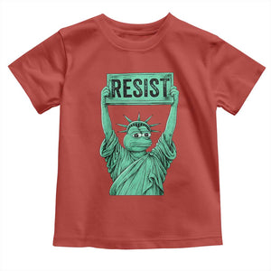 Funny Liberty Frog Meme Resist Toddler T Shirt Portland Frogs Protest Freedom Fighter TS02 Red Print Your Wear