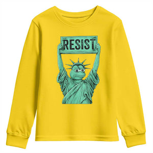 Funny Liberty Frog Meme Resist Youth Sweatshirt Portland Frogs Protest Freedom Fighter TS02 Daisy Print Your Wear