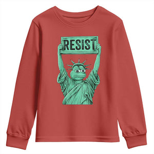 Funny Liberty Frog Meme Resist Youth Sweatshirt Portland Frogs Protest Freedom Fighter TS02 Red Print Your Wear