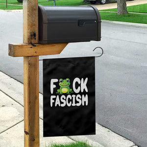 Funny Frog Fck Fascism Garden Flag Resist Protest Human Rights - Print Your Wear