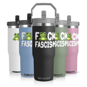 Funny Frog Fck Fascism Flip Straw Tumbler Resist Protest Human Rights TS02 Print Your Wear