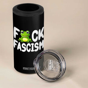 Funny Frog Fck Fascism 4 in 1 Can Cooler Tumbler Resist Protest Human Rights TS02 Print Your Wear