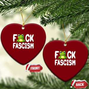 Funny Frog Fck Fascism Ceramic Ornament Resist Protest Human Rights TS02 Print Your Wear