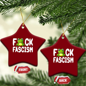 Funny Frog Fck Fascism Ceramic Ornament Resist Protest Human Rights TS02 Print Your Wear