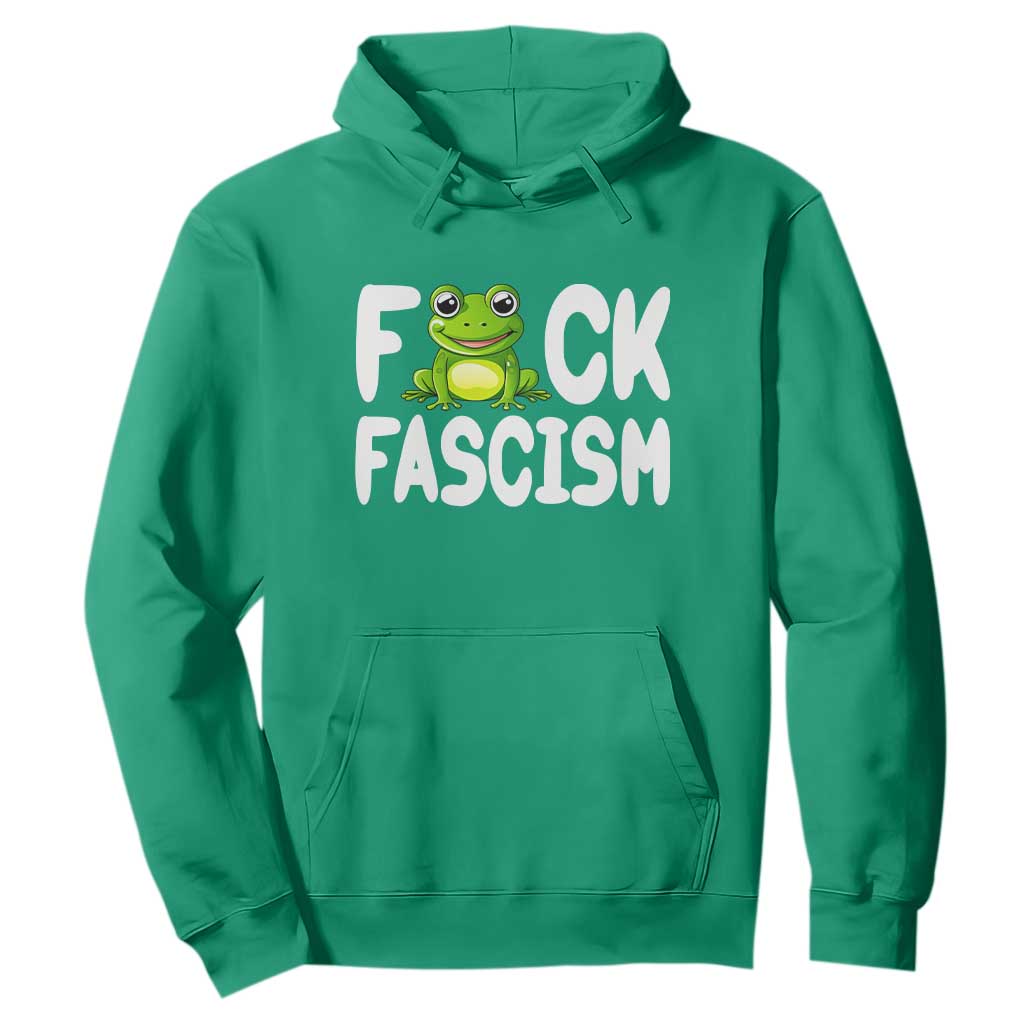 Funny Frog Fck Fascism Hoodie Resist Protest Human Rights TS02 Irish Green Print Your Wear